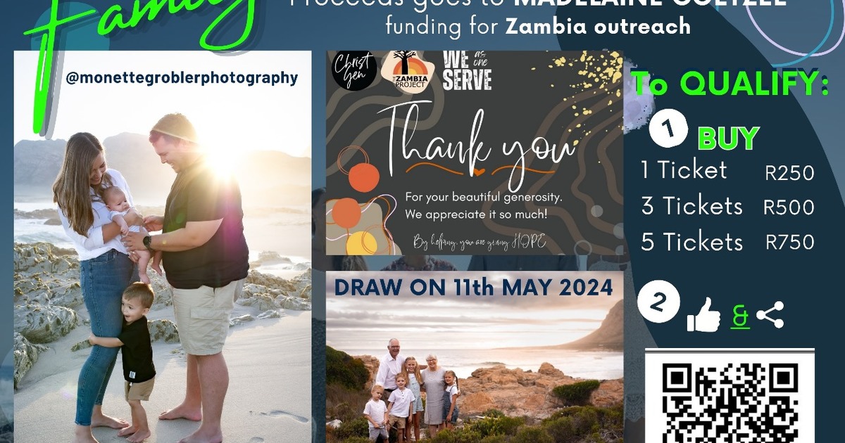 Family Photo Shoot Raffle! - Monette's Bridal Studio - Xplorio™ Kleinmond
