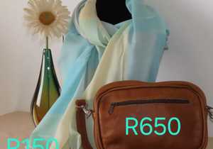 Scarves and Leather Bags