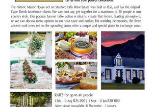 Stanford Hills Manor House: Rustic Venue for Events