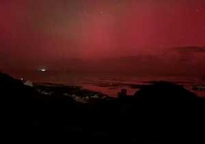 Historic Solar Storm and Aurora over South Africa