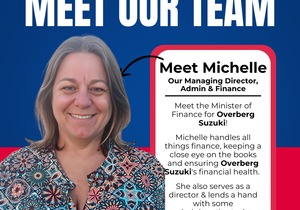 Meet Michelle: Finance Minister at Overberg Suzuki