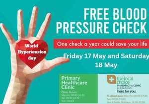 World Hypertension Day: Free Blood Pressure Tests