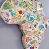 Africa mosaic wall decor @ Hermanus Factory Shop - Gallery Art by Annalene - Xplorio™ Gansbaai
