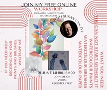 Join Our Free Online Watercolour Workshop on Zoom!