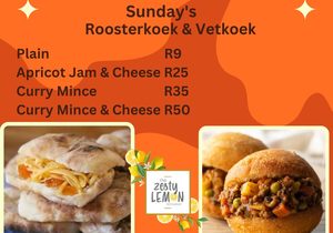 Roosterkoek and Vetkoek on Weekends!