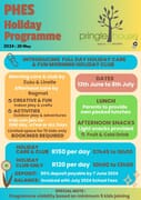 PHES Holiday Programme: 13 June - 8 July 2024