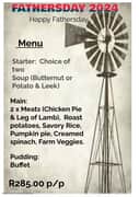 Celebrate Father's Day 2024 at Die Plaaskombuis!