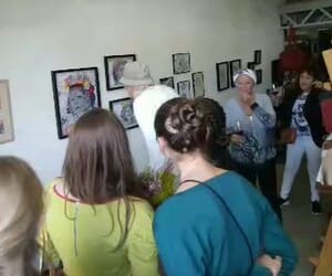 Zuni's Art Exhibition at Chadoka Art & Bicycles: A Success!