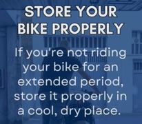 Store Your Bike Properly!