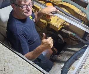 Trawler Rietgans Output Shaft Spline Inspection