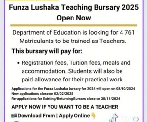 Funza Lushaka Teaching Bursary 2025: Apply Now!