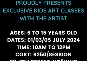 Kids Art Classes with Lize van der Walt in July 2024