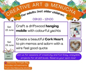 Creative Art Workshops: 22 + 29 June 2024