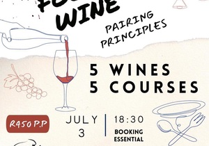 Wine and Food Pairing Event 3 July 2024