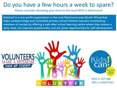 Volunteer at Kidscan! in Kleinmond