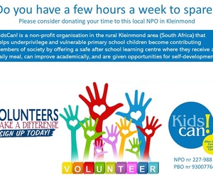 Volunteer at Kidscan! in Kleinmond