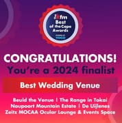 Kfm Best of the Cape Awards: Best Wedding Venue Finalist