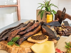 Authentic Biltong, Salami Sticks, and Droëwors
