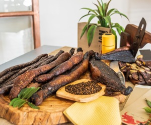 Authentic Biltong, Salami Sticks, and Droëwors