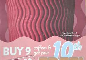 Buy 9 Coffees, Get 10th Free!