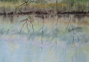 New Pastel and Ink Artwork of Klein River by Sara Abbott