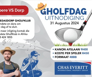 31 August 2024: Boere vs Dorp Golf Day