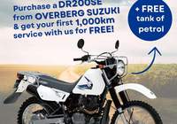 Suzuki DR 200 Special: Free Petrol and Service