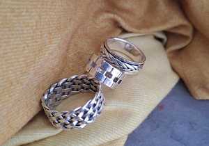 Silver Rings, Earrings, and Titanium Rings