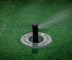 Sleek Green Concrete Donuts for Sprinkler Protection