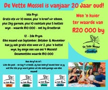Win Meals Worth R20,000 with De Vette Mossel!