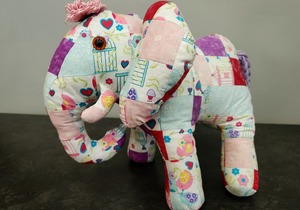 Patchwork Elephant Soft Toy Workshop