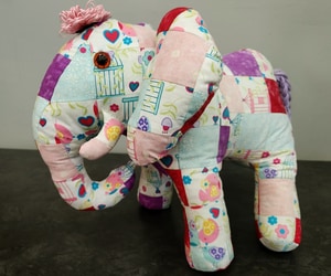 Patchwork Elephant Soft Toy Workshop