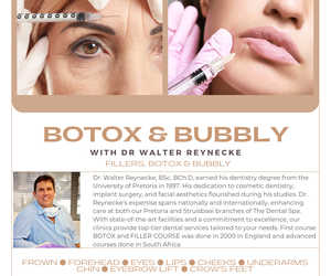 13 October 2024: Botox and Bubbly with Dr. Walter Reynecke