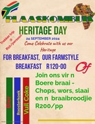 Heritage Day @ Die Plaaskombuis