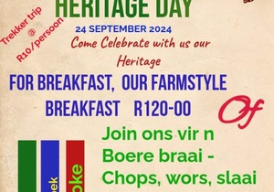 Heritage Day @ Die Plaaskombuis