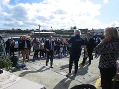 Minister Dion George on ‘Harbour Tour’