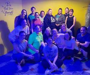 Full House at Last Night's Step Class!