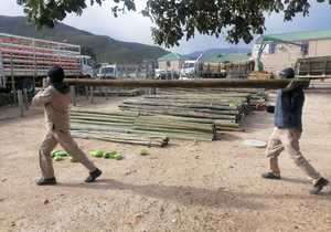 Long Poles Supplied to Build it Hermanus