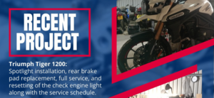 Triumph Tiger 1200 Full Service and Repairs