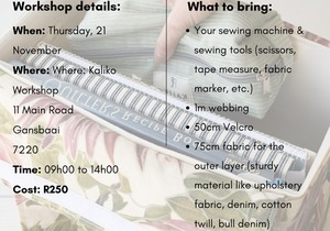 21 November 2024: Make Your Own Teacher Bag Workshop!