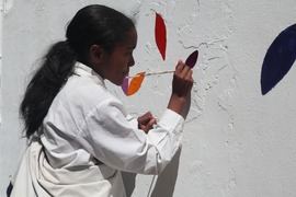 Community Art Project at L.R. Schmidt for World Food Day