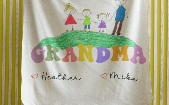 Custom printed fleece blanket 