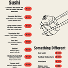 Menu - Sushi by B&B - Xplorio™ Gansbaai