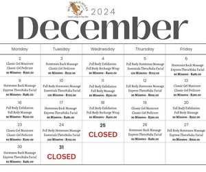 Holiday Spa Specials at Soaring Eagles