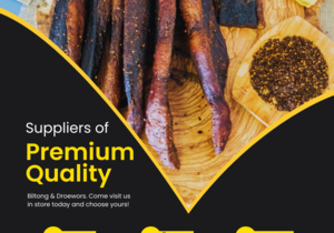 Wholesale Prices on Premium Biltong and Droëwors!