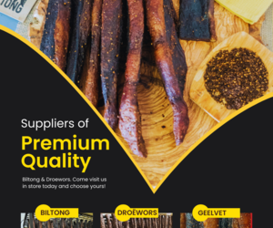Wholesale Prices on Premium Biltong and Droëwors!