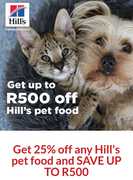 Save Up to R500 on Hill's Pet Food