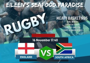 Watch the Rugby at Eileen's Seafood Paradise!