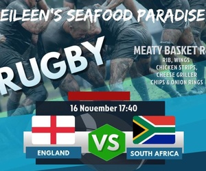 Watch the Rugby at Eileen's Seafood Paradise!
