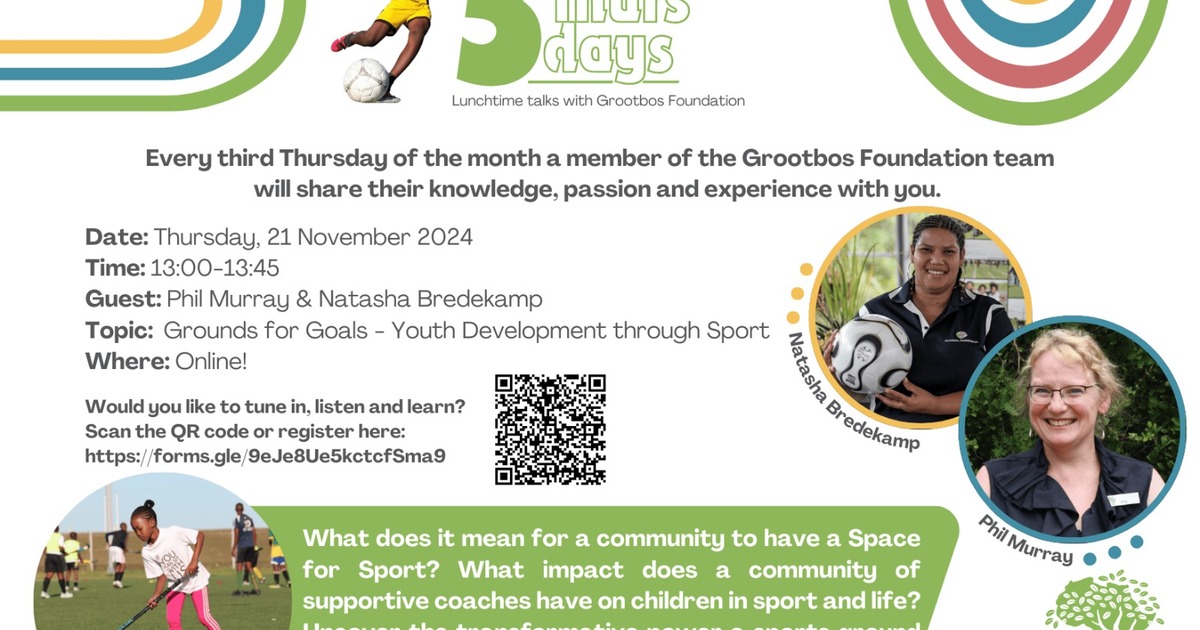 Grootbos Foundation's Online Talk - Xplorio™ Gansbaai